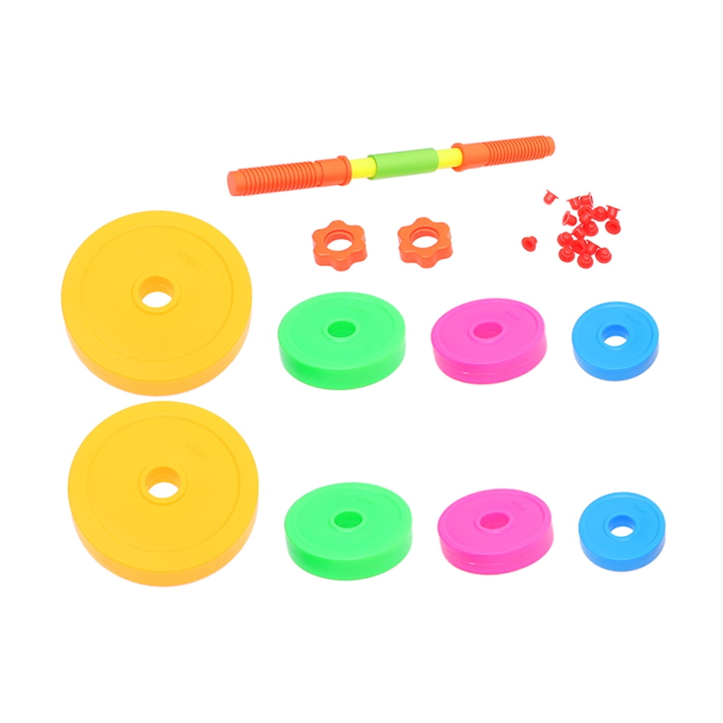 LULULION 1Set Water and Sand Fillable Adjustable Dumbbell and Barbell Set