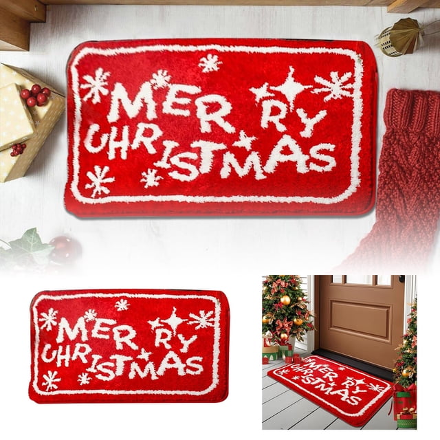Tapis de Noël pour Maison Festive et Hiver Chaud