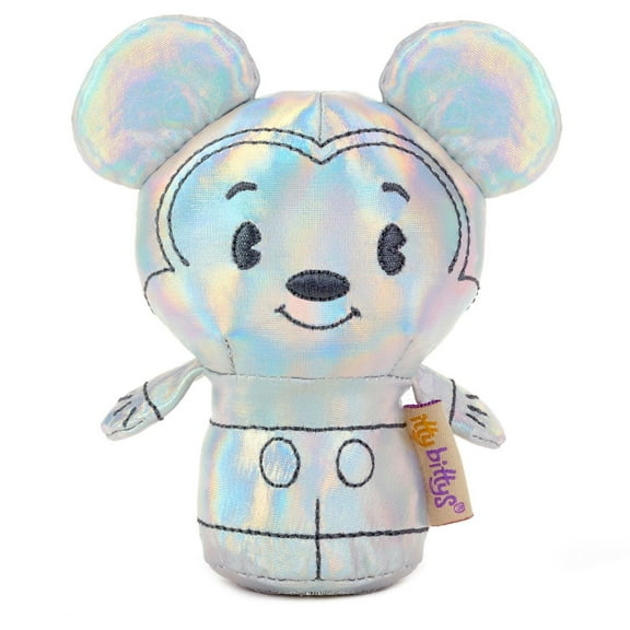Hallmark Itty Bittys Disney 100 Years of Wonder Mickey Silver Plush New with Tag