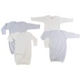 thumbnail image 1 of Batas infantiles JBDSupplyent, paquete de 4, para niño, blanco/azul, 1 of 3