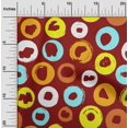 thumbnail image 2 of oneOone Cotton Poplin Twill Brown Fabric Brush Stroke Sewing Fabric By The Yard Printed Diy Clothing Sewing Supplies 56 Inch Wide, 2 of 4