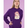 thumbnail image 2 of Manga Girl Pretty Counfused Hoodie Women -Image by Shutterstock, Female 4X-Large, 2 of 4