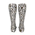 thumbnail image 6 of Bingfone Heart Leopard Print Compression Socks for Women and Men Long Socks for Running Athletic Cycling Nurse, 6 of 8