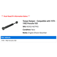thumbnail image 2 of Torque Damper - Compatible with 1978 - 1982 Porsche 928 1979 1980 1981, 2 of 2