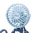 thumbnail image 2 of Ventilador De Cochecito Ventilador USB para cochecito, 5 V, 2,5 W, ventilador eléctrico de pulpo, enfriador de aire silencioso de 3 velocidades (A azul) Wdftyju Libre de BPA, 2 of 3