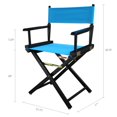 thumbnail image 4 of Casual Home 18" Director's Chair Black Frame-Turquoise Canvas, 4 of 7