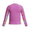 thumbnail image 4 of Speedo Girl's UV Protection Printed Splice UV Protection Swim Shirt Long Sleeve Rashguard - Arctic Glass, Size L, 4 of 4