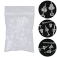 thumbnail image 2 of Funie 50Pcs/Set Unisex Clear Plastic Earring Post Ear Pins Backs DIY Jewelry Accessory, 2 of 6