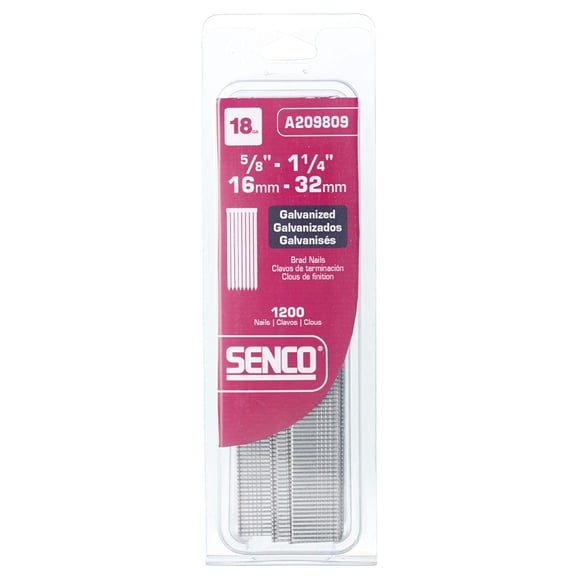 Herramientas Senco A209809 - Latones galvanizados, calibre 18, 16-32 mm