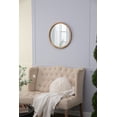 thumbnail image 3 of 20" x 20" Circle Wall Mirror with Wooden Frame, Wall Mirror for Living Room, Dining Room, Foyer, Bathroom, Office, 3 of 3