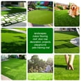 thumbnail image 4 of GATCOOL Artificial Grass,1.38" Pile Height Custom Sizes 8' x30‘ Realistic Synthetic Grass, Drainage Holes Indoor Outdoor Pet Faux Rug Carpet for Garden Backyard Patio Balcony 8FTx30FT (240sq ft), 4 of 5