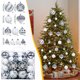 thumbnail image 5 of Juego de 48 bolas navideñas | Tamaños surtidos: 4, 6 y 8 cm | Adornos navideños de plástico para coronas, guirnaldas y decoración de fiestas, 5 of 7