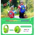 thumbnail image 3 of PROHEAR 032 2.0 Kids Noise Cancelling Headphones with Adjustable Headband - 25dB NRR Autism Ear Protection for Child at Mowing Studying Sleeping Racing - Green and Blue, 2 Pack, 3 of 8