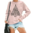 thumbnail image 2 of Arlun Women's Christmas Tree Christian Sweatshirts Funny Religious Printed Hoodless Pullovers Jesus Crewneck Long Sleeve Xmas Casual Tops Loose Cozy Fall Winter Outfits Pink XXXL, 2 of 4