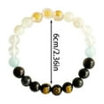thumbnail image 3 of Bracelet Naturel Cinq avec Il de Tigre en Quartz Réutilisé & Pierres Équilibre Énergétique Chaîne de Main pour Hommes et Femmes, 3 of 6