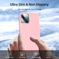 thumbnail image 6 of [5 in 1 for iPhone 14 Plus Case 6.7 inch, with 2 Pack Screen Protector + 2 Pack Camera Lens Protector, Liquid Silicone Slim Shockproof Protective Phone Case (Pink)…, 6 of 12