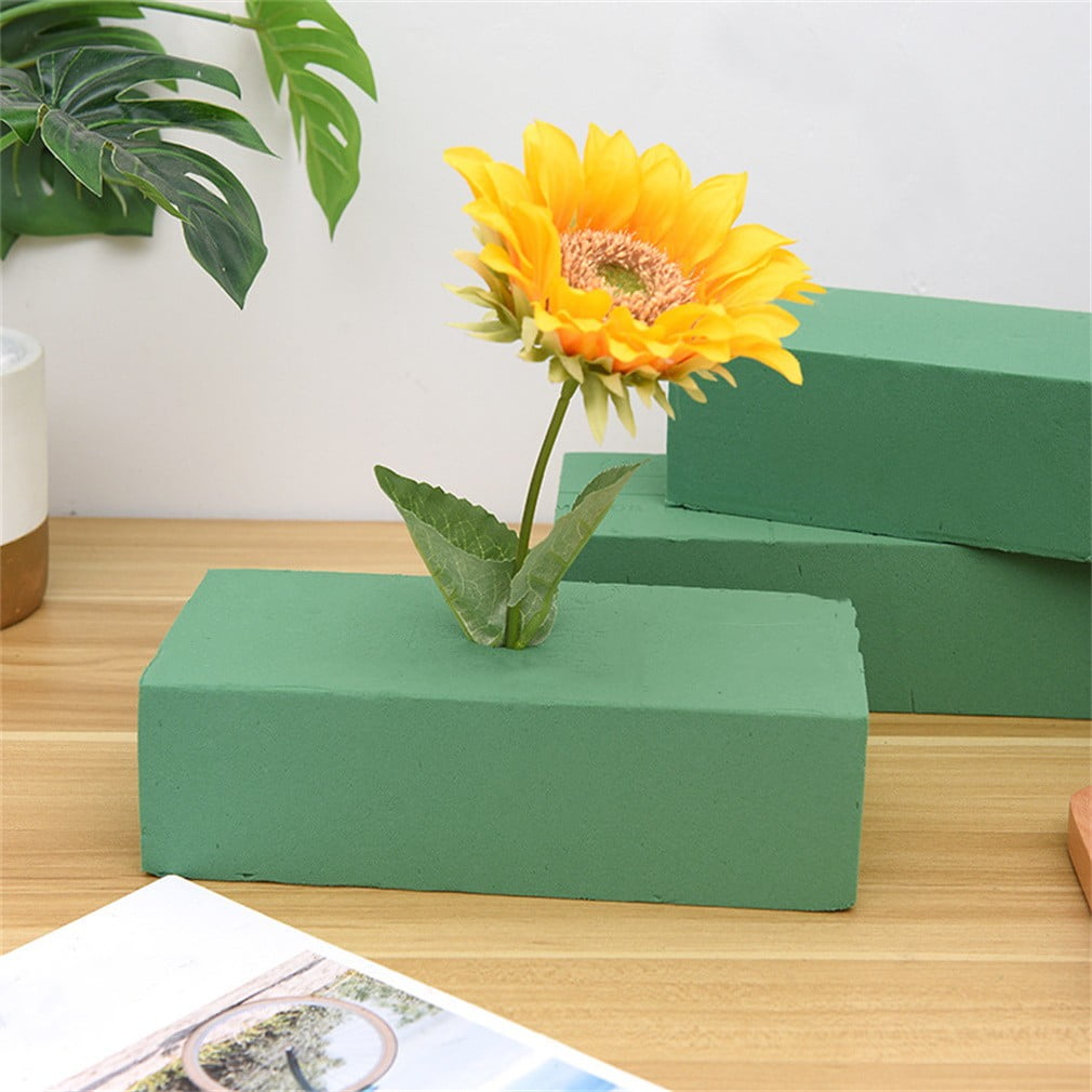  Toopify 6 Pcs Floral Foam, Wet and Dry Floral Foam Blocks  Flower Arrangement Kit for Fresh or Silk Artificial Flowers (Green, 9 L x  3.1 W x 4.3 H) : Arts