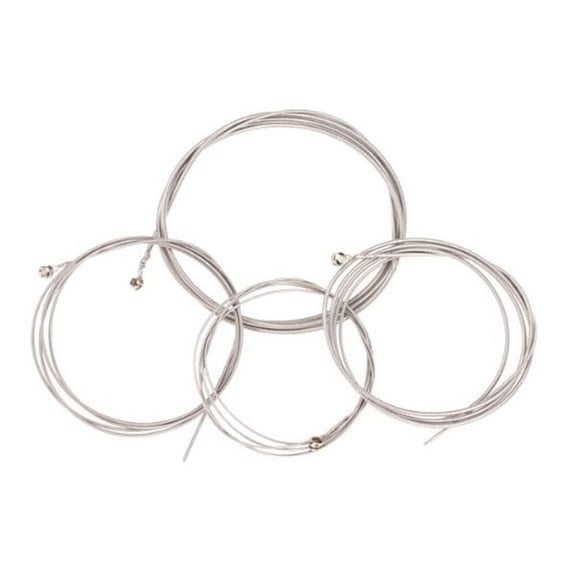 LEORX 4pcs Guitar Electric Bass Strings for Musicians Silver