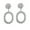 Silver, variant on Personality Earrings Leaves Beautiful Earrings Irregular Mesh