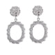 thumbnail image 1 of Fiudx Ofertas Flash Del Día Solo En Línea Pendientes De Personalidad Hojas Hermosos Pendientes De Diamantes Malla Irregular, 1 of 2