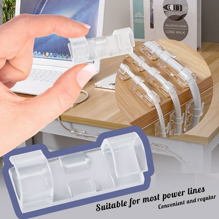 

Pgeraug Thread trimmer Viscose Metope The Wire Of Desktop Cable And Clamp Winder（20PCS） Coil Cable Mini Fixed Clamp Tools & Home Improvement Woodworking Tools White