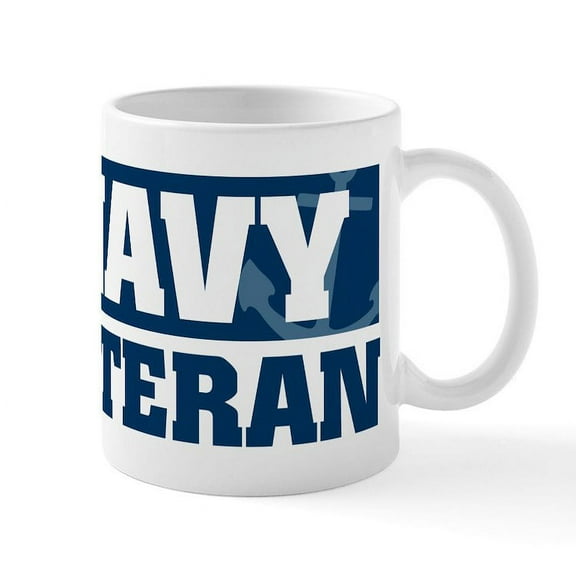 CafePress - US Navy Veteran Mug - 11 oz Ceramic Mug - Novelty Coffee Tea Cup