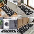 thumbnail image 6 of Black White Gothic Hand Flower Snake Moth Pattern Kitchen Rug Mat,Kitchen Runner Rugs Non Skid Washable,Decorative Kitchen Floor Mats for Kitchen,Sink,Laundry,17"x47.2", 6 of 7