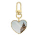 thumbnail image 1 of Llavero de metal en forma de corazón dorado Big Ben nubes cielo azul, 1 of 3