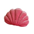 thumbnail image 3 of Cojín de terciopelo suave con forma de concha marina para silla, decoración para el hogar y la oficina, relleno de PP Rosa, 3 of 9