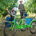 thumbnail image 3 of Lilypelle Adult Tricycles 7 Speed 20/24/26 Inch Three Wheel Bike Cruiser Trike with Low-Step Through Frame/Large Front & Rear Basket for Men, Women, Seniors, 3 of 20