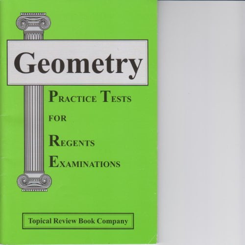 Pre-Owned Geometry Practice Tests for Regents Examinations, 9781929099382, 192909938X, Paperback,