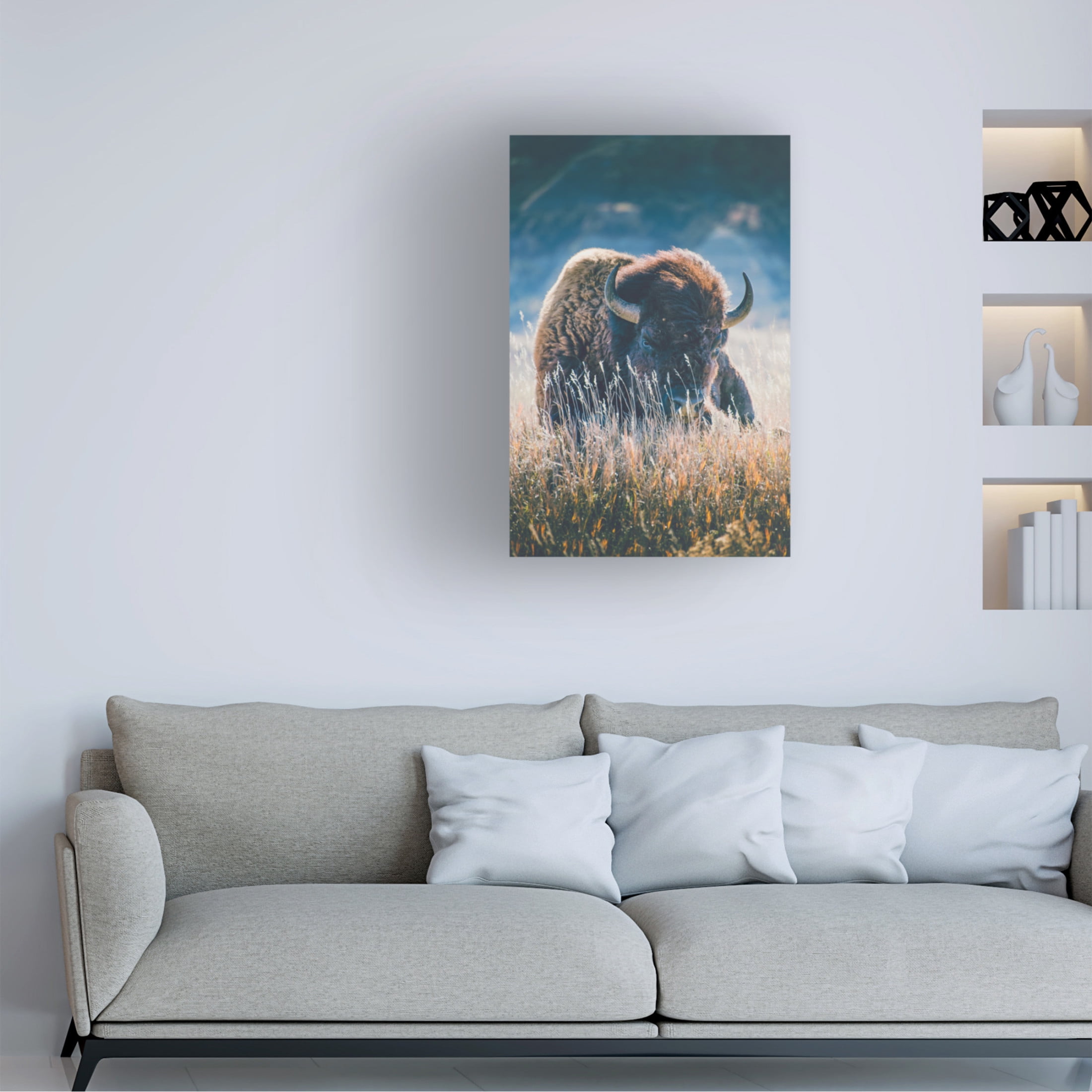 Canvas Wall Art - Annie Bailey Art 'Quiet Season' Wall Art for Living Room, Bedroom, or Office Décor by Trademark Fine Art - 12 x 19 Inches