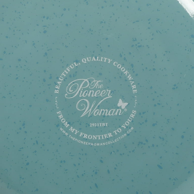 The Pioneer Woman Frontier Speckle 12-Piece Aluminum Cookware Set, Blue Denim, Size: 12 Pieces