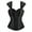 Black, variant on Grebrafan Women Corset Straps Cosplay Steampunk Bustier Top Green 3XL