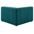 thumbnail image 6 of Sofa Corner Chair, Fabric, Teal Blue, Modern Contemporary Urban Design, Living Lounge Room Hotel Lobby Hospitality, 6 of 8