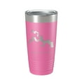 thumbnail image 1 of Lake D'Arbonne Map Tumbler Travel Mug Insulated Laser Engraved Coffee Cup Louisiana 20 oz Pink, 1 of 1
