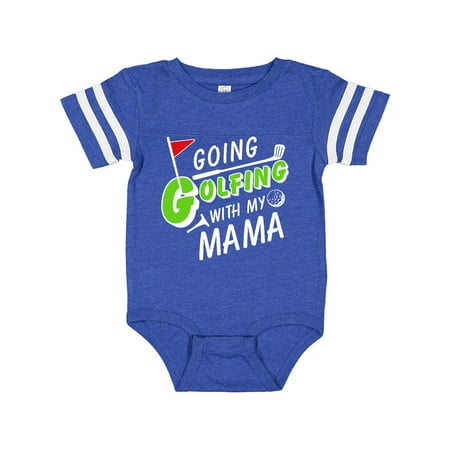 

Inktastic Going Golfing with my Mama- kids golf Gift Baby Boy or Baby Girl Bodysuit