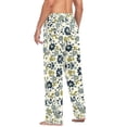 thumbnail image 3 of FORMRS Mens Pajama Pants with Pockets Sleepwear Lounge Bottoms Sizes S-2XL, Light Floral, 3 of 7