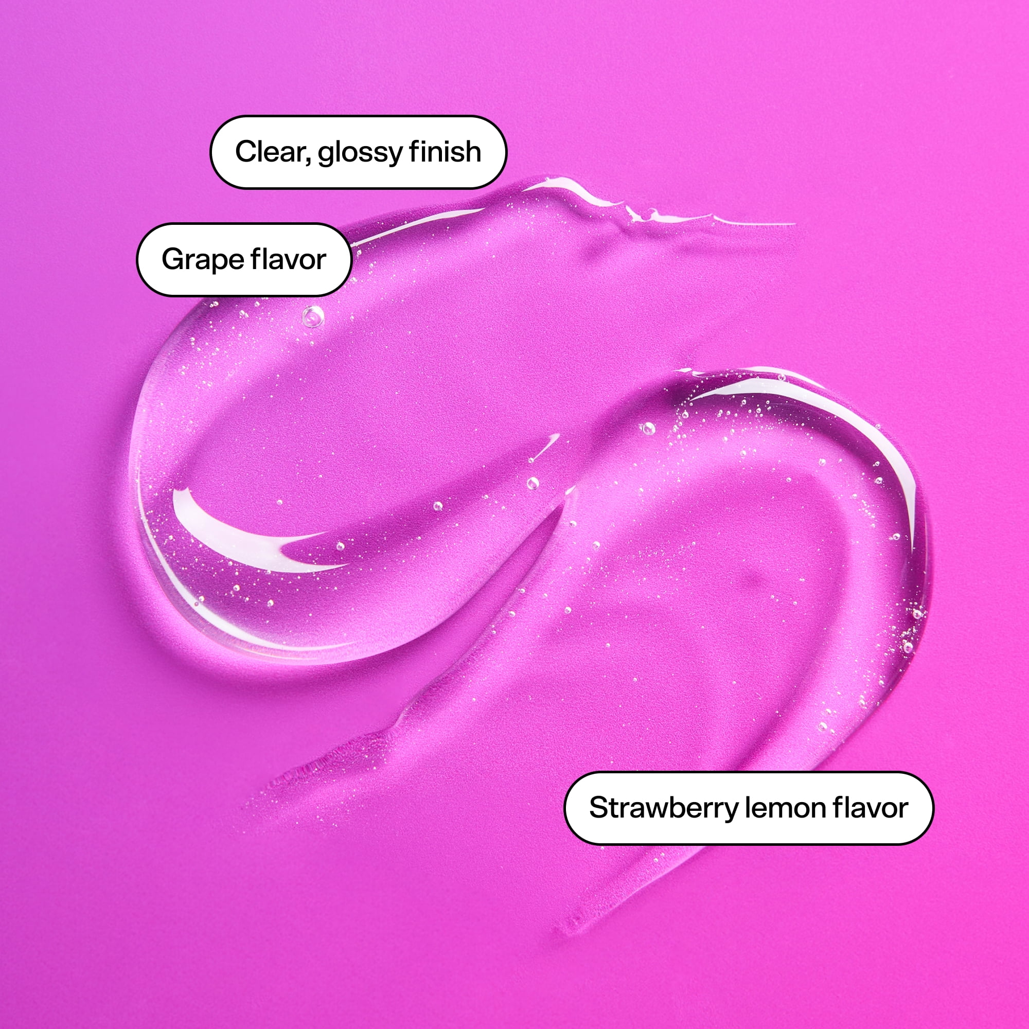 BUBBLE x poppi Pop Stars Lip Serum Duo, Strawberry Lemon & Grape, 9ML