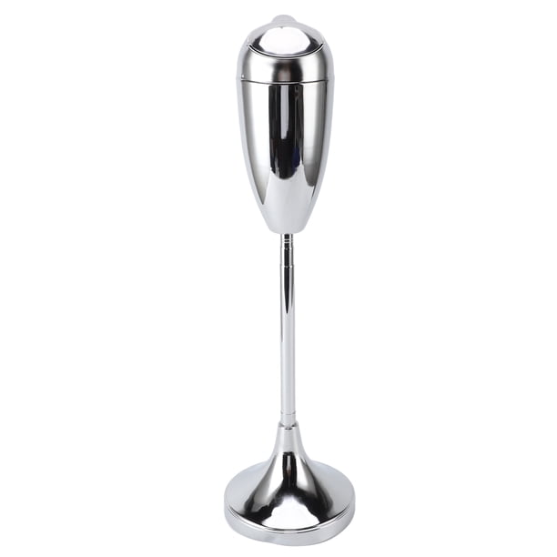 Cenicero De Pie Para El Suelo, Cenicero De Pie Para Exteriores Con Autolimpieza, Base Estable, Práctico, Gran Capacidad, Altura Ajustable Desmontable Con Tapa Para El Hogar