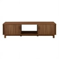 thumbnail image 3 of 58" 2-Door Wood TV Stand with Reeded Fronts - Mocha, 3 of 12