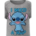 thumbnail image 2 of Disney Stitch Gray Infant Onesie, 12M-24M (Unisex), 2 of 4
