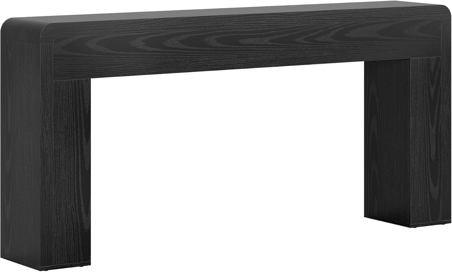 70.9" Extra Long Farmhouse Rustic Console Table, Wooden Behind Couch Storage Table, Narrow Entryway Foyer Stand for Living Room & Hallway (Black)