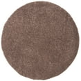 thumbnail image 2 of SAFAVIEH August Carlene Solid Plush Shag Area Rug, Taupe, 5'3" x 5'3" Round - Modern Design, Taupe, Non-Shedding & Easy Cleaning, Ultra Plush Thick Pile, Ideal for Living Room, Bedroom, 2 of 9