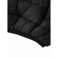 thumbnail image 6 of KVE Women's Hooded Packable Ultra Light Coat Warm Short Puffer Jacket Black S, 6 of 9