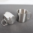 thumbnail image 3 of Tasse de Camping en Acier Inoxydable Tasse en Métal Poignée Pliable Tasse d'Eau pour Randonnée Camping, 3 of 9