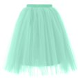 thumbnail image 2 of BRDFRL Women A-Line Tulle Skirt Tutu Knee Length Light Green M, 2 of 6