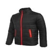 thumbnail image 3 of Men‘s Winter Warm Jacket Stand Collar Packable Casual Down Overcoat, 3 of 6