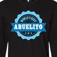 thumbnail image 4 of Inktastic Grandparents Day Worlds Best Abuelito Long Sleeve T-Shirt, 4 of 5