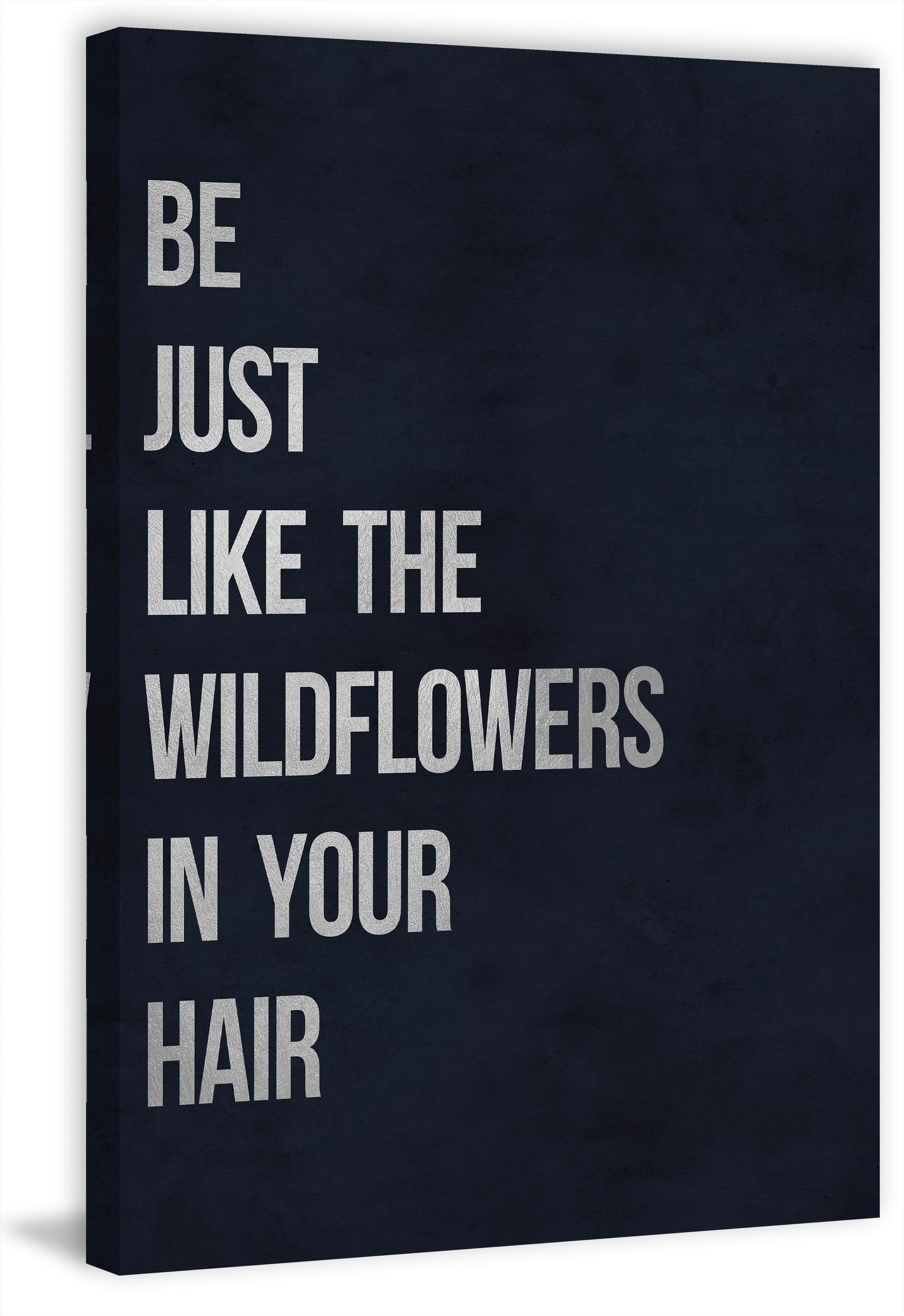 Wildflowers in Your Hair Painting Print on Wrapped Canvas